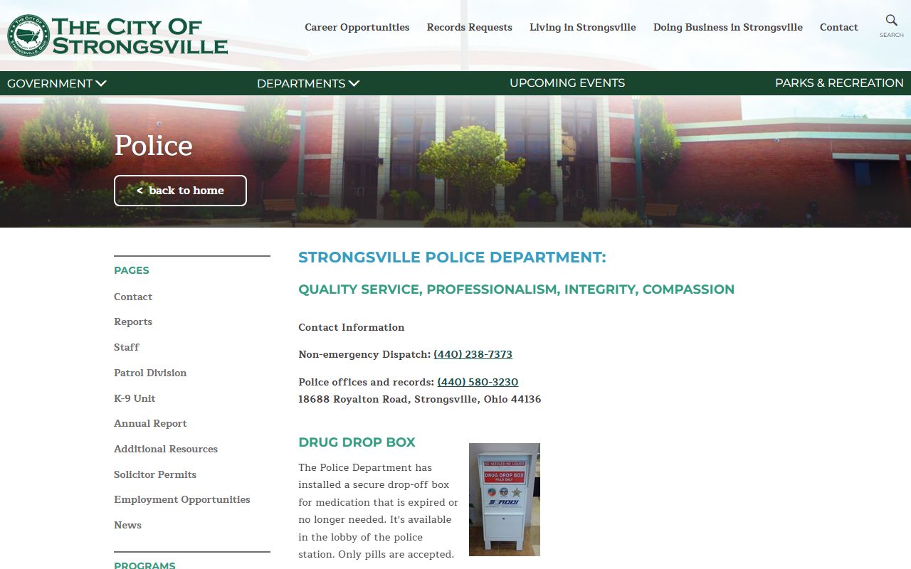 Strongsville busted mugshots police department website