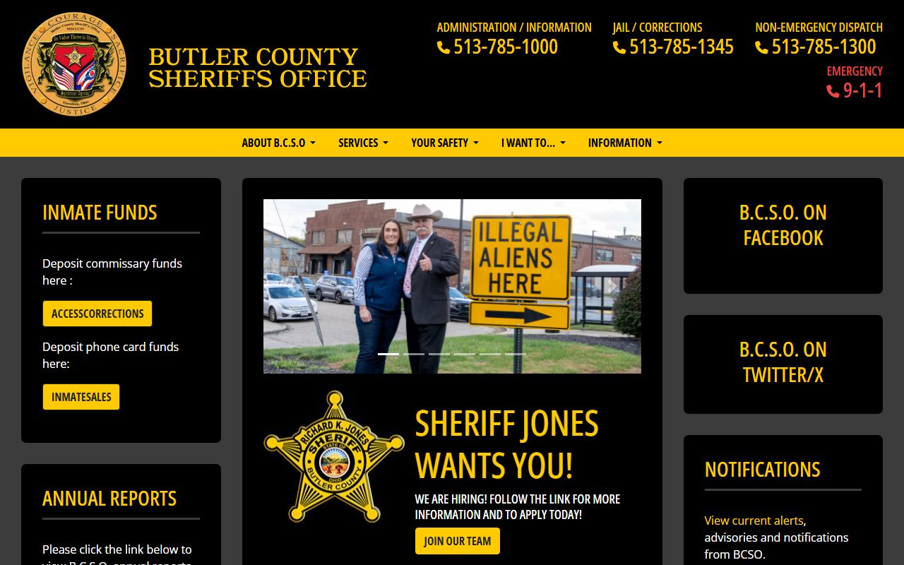 Butler County busted mugshots sheriff's office website