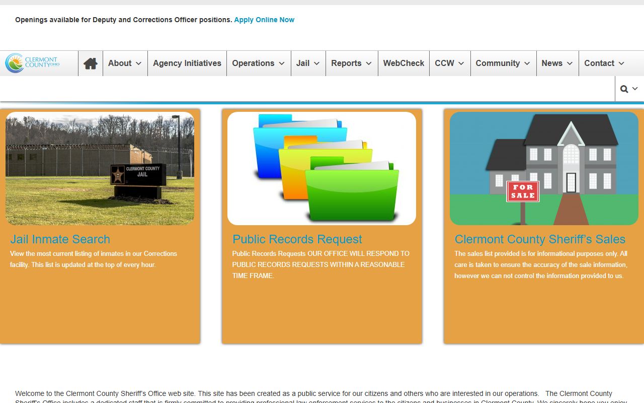 Clermont County busted mugshots sheriff's office website
