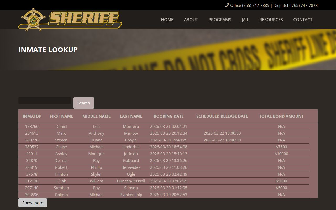 Delaware County busted mugshots inmate lookup system