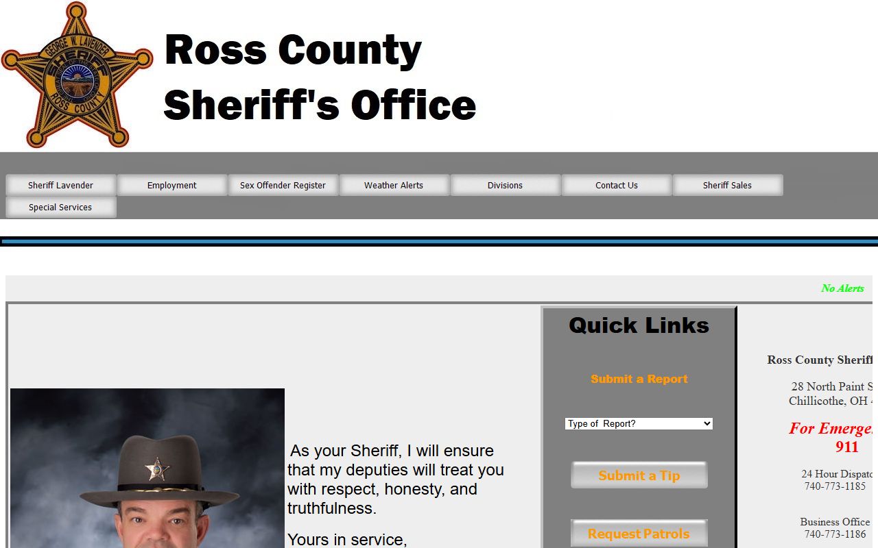 Ross County busted mugshots sheriff's office website