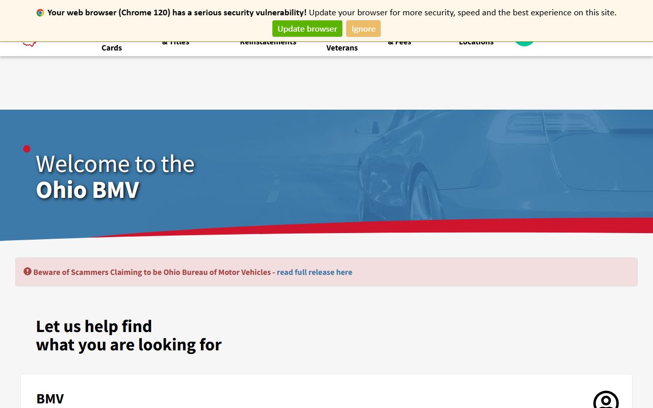Ohio busted mugshots BMV crash records
