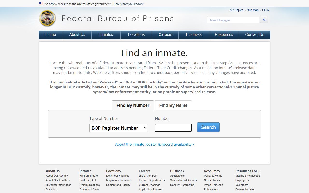 Ohio busted mugshots federal BOP inmate locator